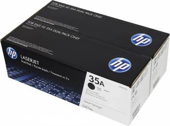 Тонер Картридж HP 35A CB435AF черный x2уп. для HP LJ P1005, P1006 (3000стр.)